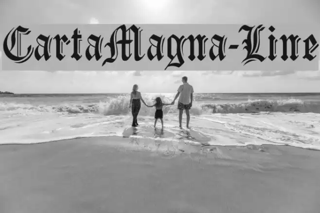 CartaMagna-Line Font examples