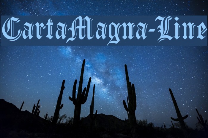 CartaMagna-Line Font examples