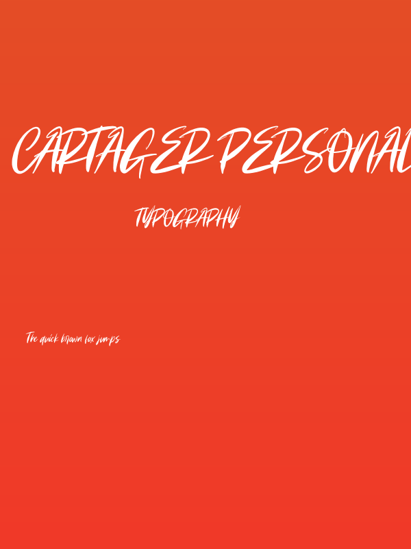 Cartager Personal Use Poster