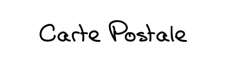 Carte Postale  font caratteri gratis