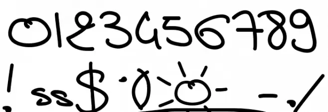 Carte Postale Font OTHER CHARS