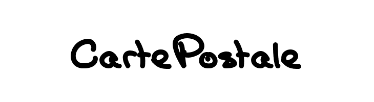 Carte Postale  フリーフォントのダウンロード