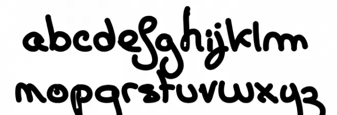 Carte Postale फ़ॉन्ट लोअरकेस