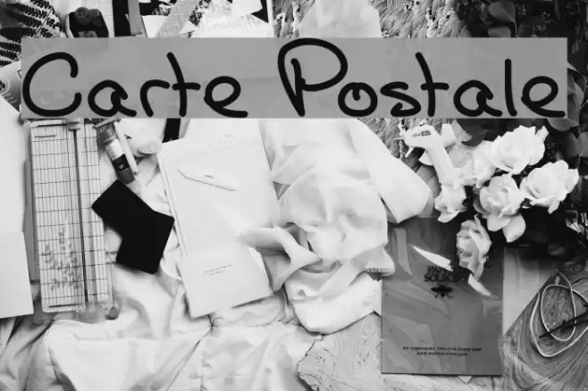 Carte Postale Font examples