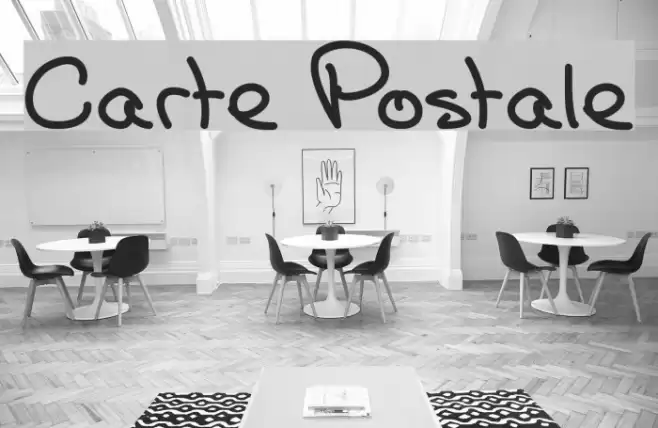 Carte Postale Font examples