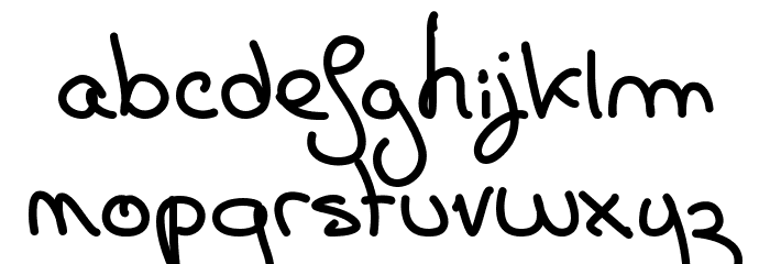 Carte Postale Font LOWERCASE
