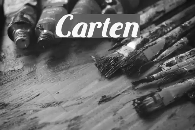 Carten Font examples