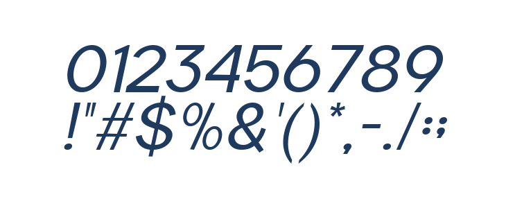 Carteny DEMO Italic Other Characters