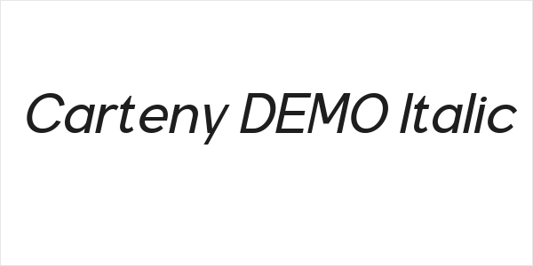Carteny DEMO Italic Logo