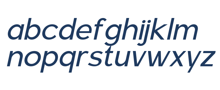 Carteny DEMO Italic Lowercase