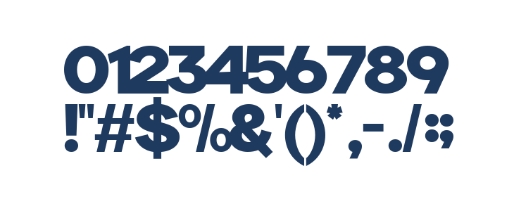 Carteny DEMO Regular Other Characters