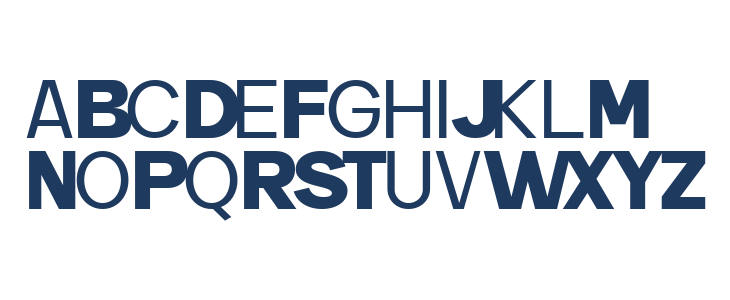 Carteny DEMO Regular Uppercase