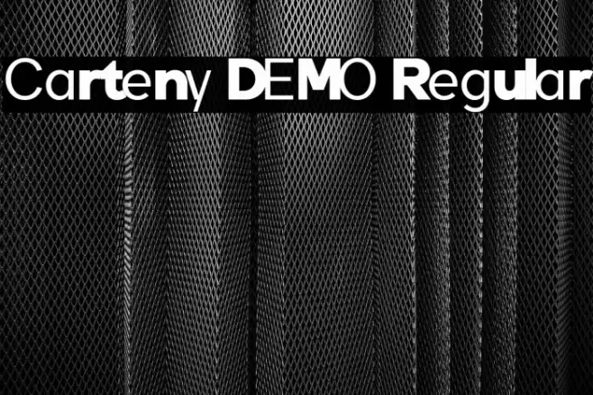 Carteny DEMO Regular Font examples