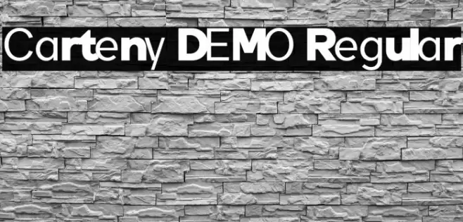 Carteny DEMO Regular Font examples