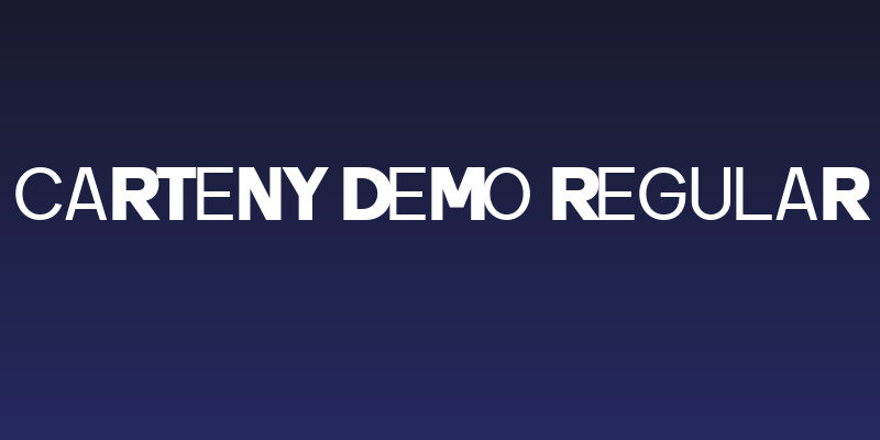 Carteny DEMO Regular Social Header