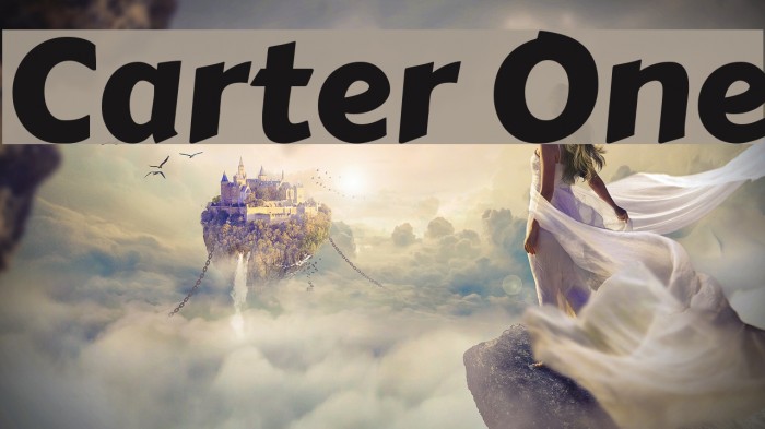 Carter One Font examples