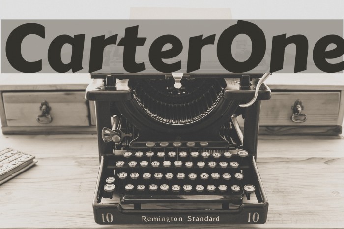 CarterOne Font examples