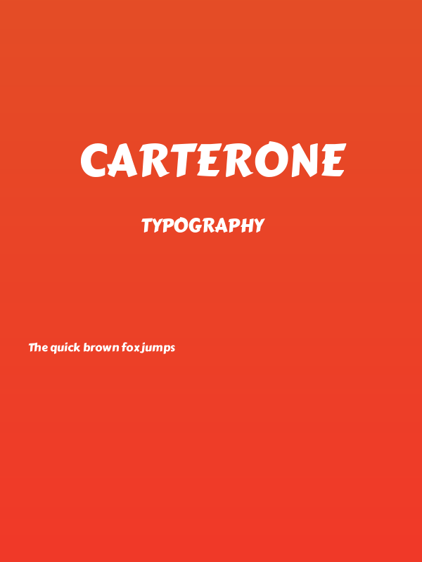 CarterOne Poster