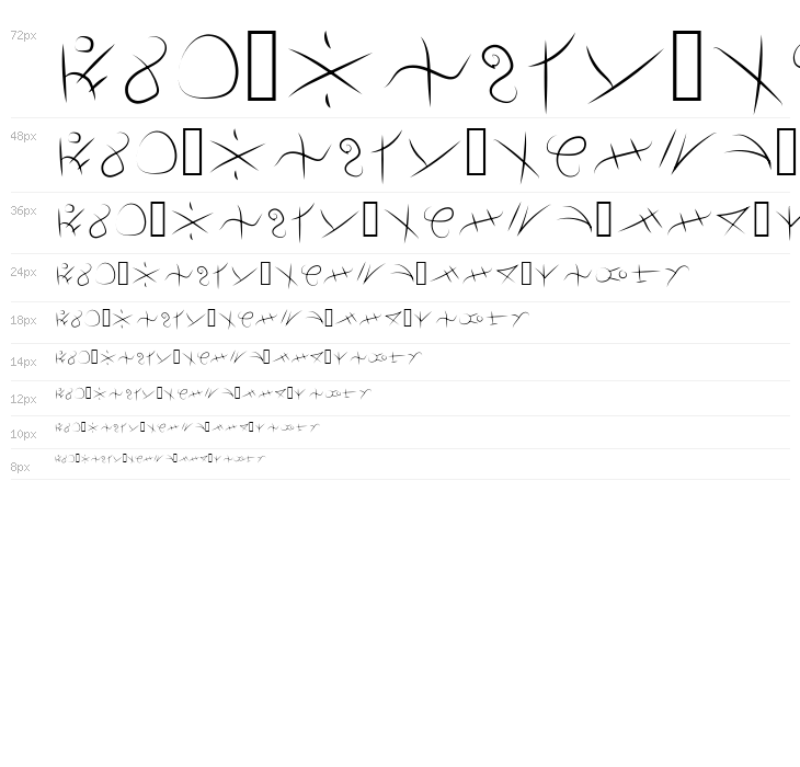 CartersFont Waterfall