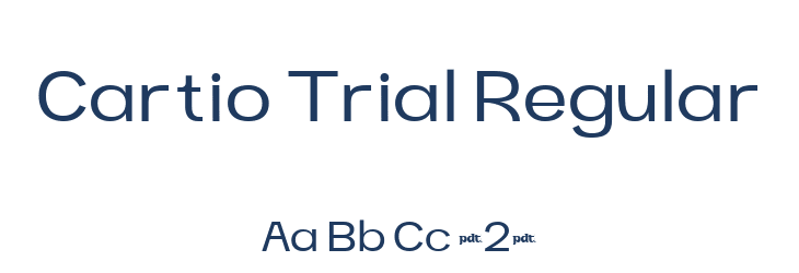 Cartio Trial Regular Font Preview