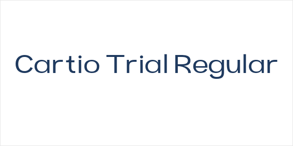 Cartio Trial Regular Logo