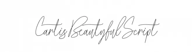 Cartis Beautyful Script  les polices de caractères gratuit tlcharger