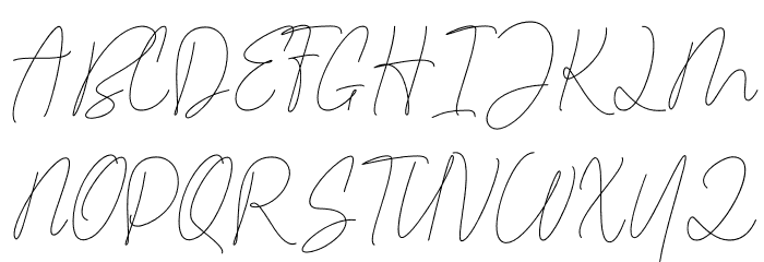 Cartis Beautyful Script Font UPPERCASE