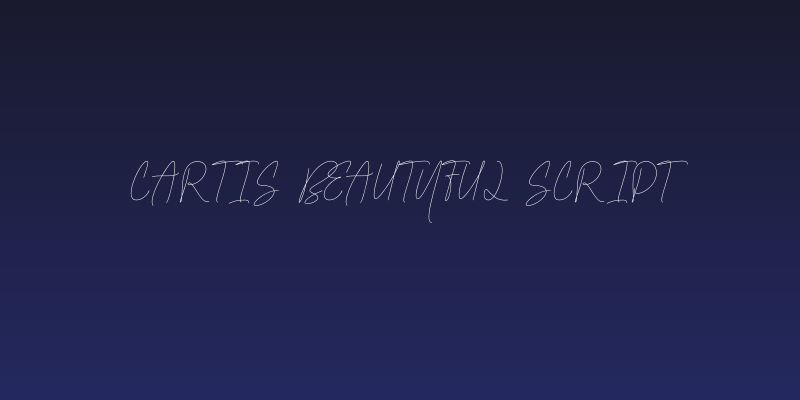 Cartis Beautyful Script Social Header