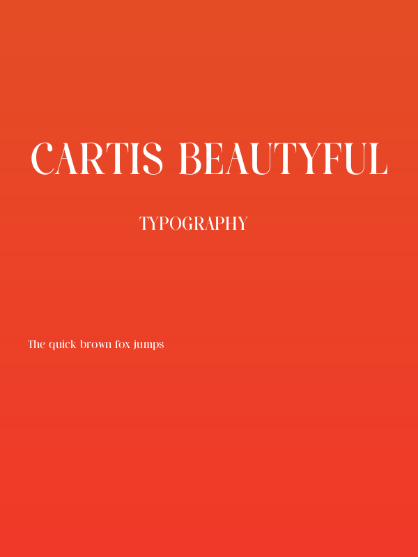 Cartis Beautyful Poster