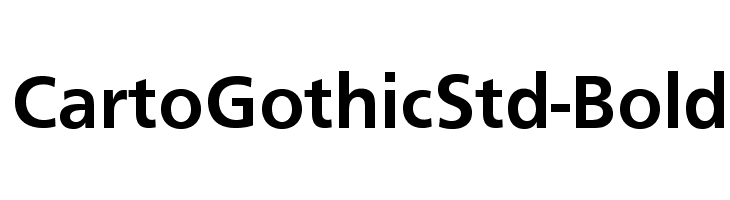 CartoGothicStd-Bold Font