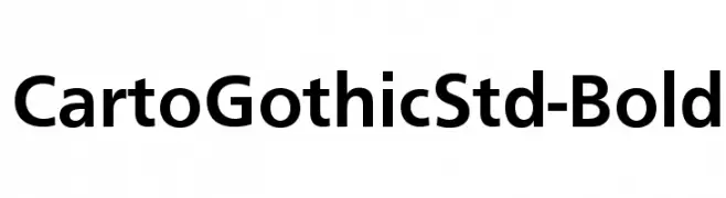 CartoGothicStd-Bold  Frei Schriftart Herunterladen