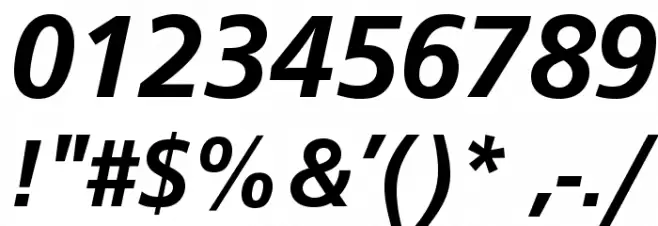 CartoGothicStd-BoldItalic Font OTHER CHARS