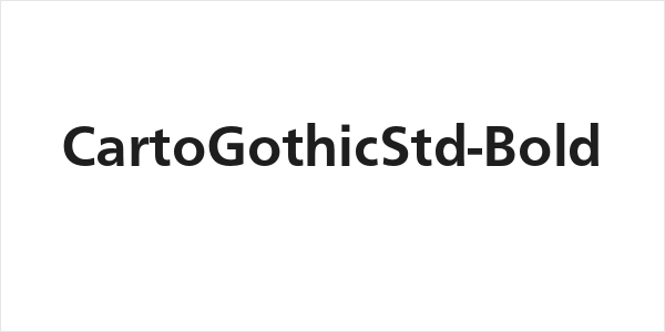 CartoGothicStd-Bold Logo