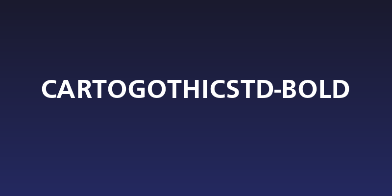 CartoGothicStd-Bold Social Header