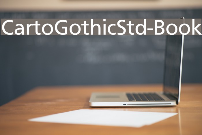 CartoGothicStd-Book Font examples