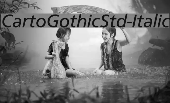 CartoGothicStd-Italic Font examples