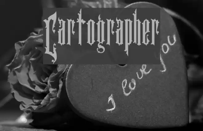 Cartographer Font examples