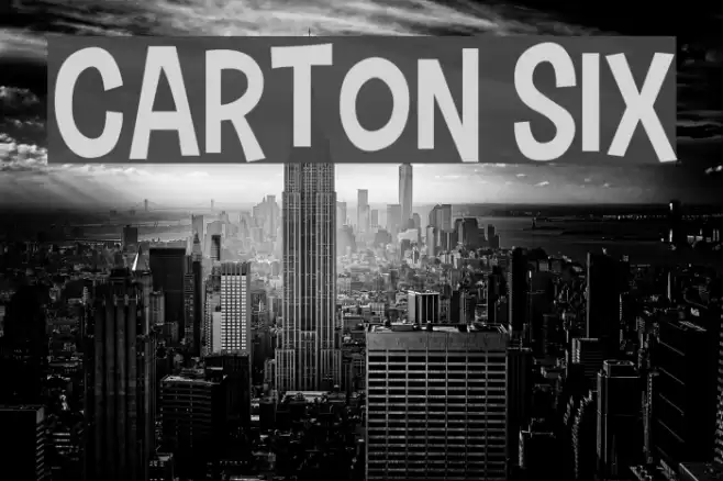 Carton Six Font examples