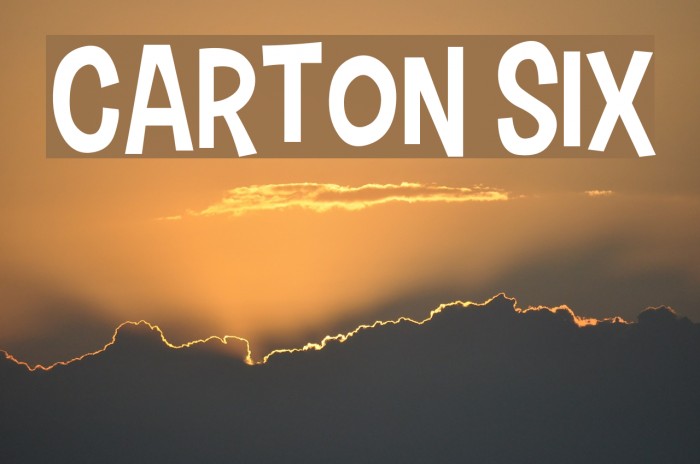 Carton Six Font examples