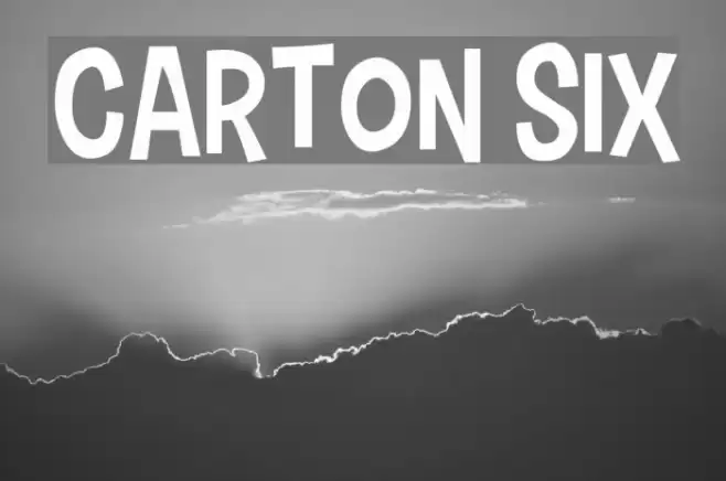 Carton Six Font examples