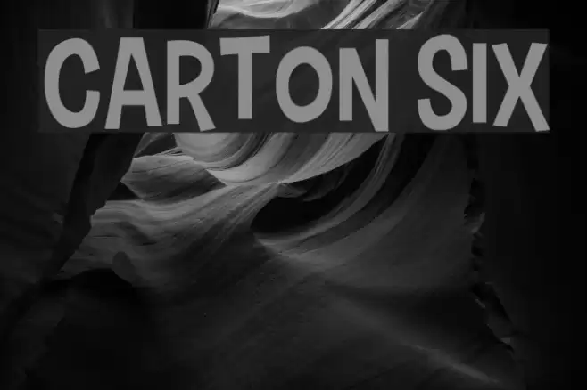 Carton Six Font examples