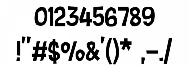 Cartonsix NC Font OTHER CHARS