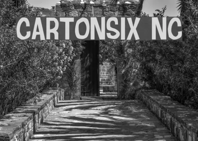 Cartonsix NC Font examples