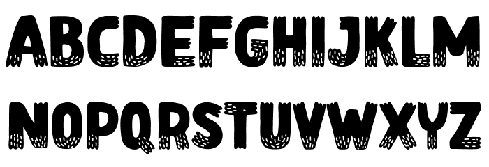 Cartoo Nature Font LOWERCASE