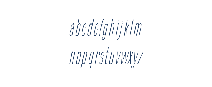 Cartoon 2 Movies Italic Lowercase