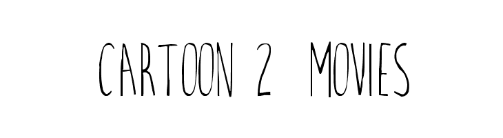 Cartoon 2  Movies  font caratteri gratis