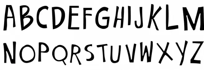 Cartoon 2 Package Italic 字体 大写