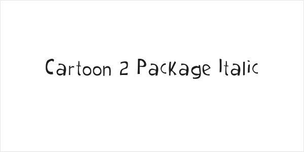 Cartoon 2 Package Italic Logo