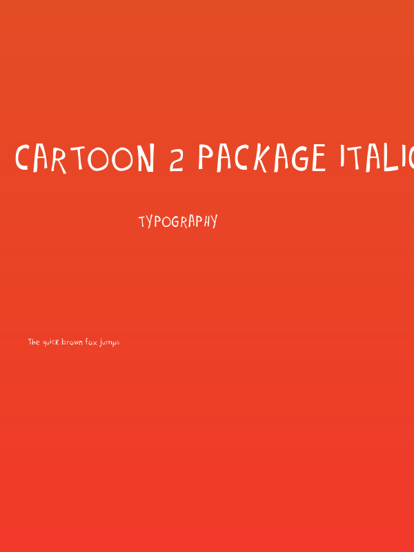 Cartoon 2 Package Italic Poster
