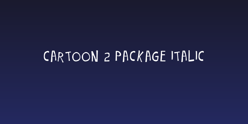 Cartoon 2 Package Italic Social Header